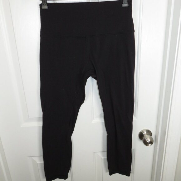 Lululemon Align High Rise HR Pant 25” Size 8 Leggings Solid Black - Picture 1 of 6